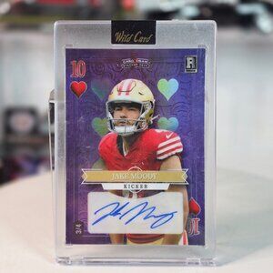 2023 Wild Card Jake Moody Auto Rookie 49ers Kicker #3/4 Card Draw Stacked Deck R